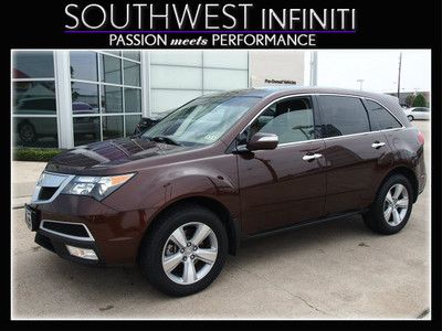 2010 mdx awd 3.7l nav  tech package one owner