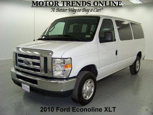 2010 ford econoline e350 e-350 xlt 15 pass am fm cd rear ac 56k houston texas