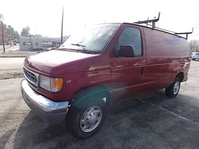 1998 ford e250 cargo van, no reserve, no accidents, runs fine,