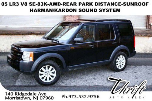 05 lr3 v8 se-83k-awd-rear park distance-sunroof-harman/kardon sound system