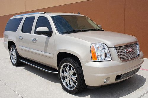 07 gmc yukon denali xl 6.2l awd 3rd row seat navi roof tv/dvd 22"