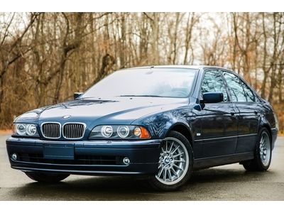 2002 bmw 540i 540 sport cold package 4.4 v8 low miles serviced loaded toledo blu