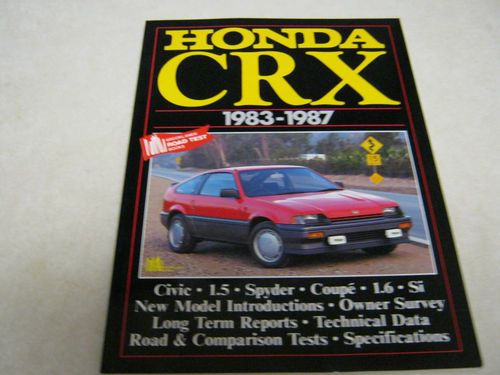 Honda crx road test book 1983-1987