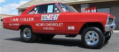 ***no reserve** 1966 nova a/fx funny car gasser 489 cid big block 4spd man. wow!