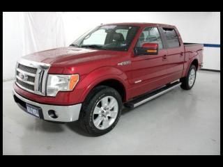 11 ford f150 4x2 crew cab lariat, leather, ecoboost v6, 20in wheels!