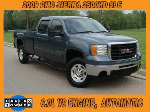 2009 gmc sierra 2500hd sle crewcab texas 1-owner clean carfax 6.0l