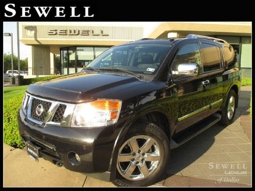 2010 nissan armada platinum navigation rear dvd backup cam bluetooth heated seat