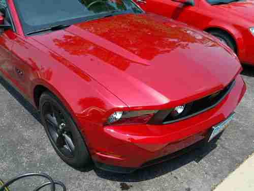 2011 Ford Mustang GT Premium, Low Miles, Red Candy Metallic, image 2