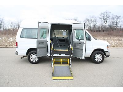 2012 ford econoline 350 handicap accessible wheelchair van side entry braun lift