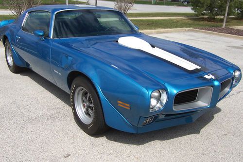 1970 pontiac trans am very rare lucerne blue ram air iii 4-spd. factory air docs