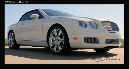 Perfect color combo 2008 bentley continental gt convertible white