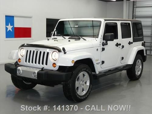 2012 jeep wrangler unltd 4x4 sahara hardtop 6spd tow 4k texas direct auto