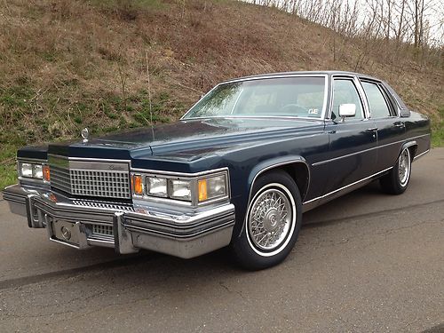 1979 cadillac fleetwood brougham d'elegance 73,000 original miles nice