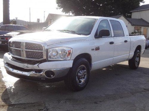 2007 dodge ram 2500 slt mega cab damaged rebuilder runs! hemi 5.7l wont last!!