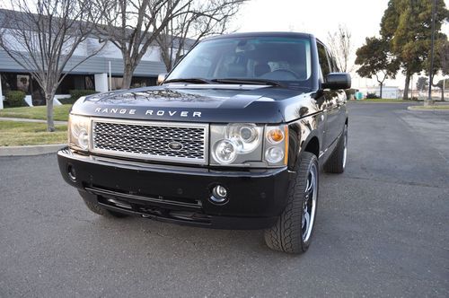 2005 land rover range rover hse 4wd clean carfax navi h/k sound 22'' wheels