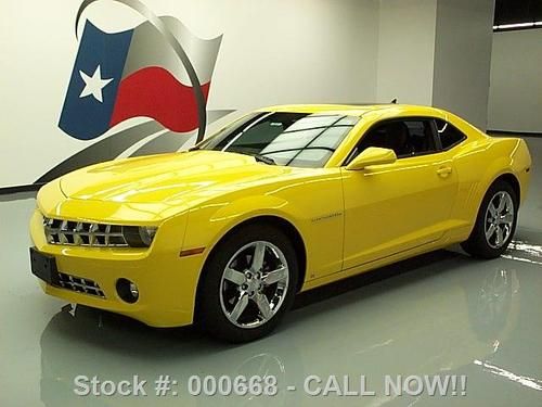 2010 chevy camaro 2lt 6 spd sunroof htd leather 34k mi  texas direct auto