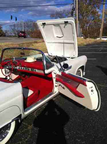 1955 Ford Thunderbird ( Cadillac Diamond Dust White w/ Pearl ), US $32,500.00, image 7
