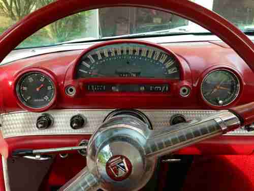 1955 Ford Thunderbird ( Cadillac Diamond Dust White w/ Pearl ), US $32,500.00, image 12