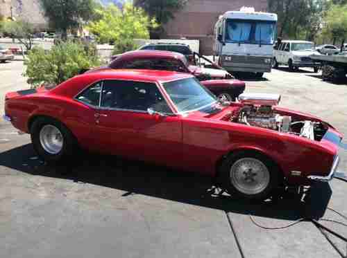 1968 Chevy Camaro 383 Super Charged Stroker 9 Second Street Legal Drag Car, image 2