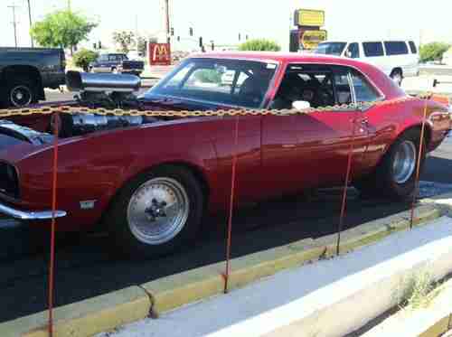 1968 Chevy Camaro 383 Super Charged Stroker 9 Second Street Legal Drag Car, image 3