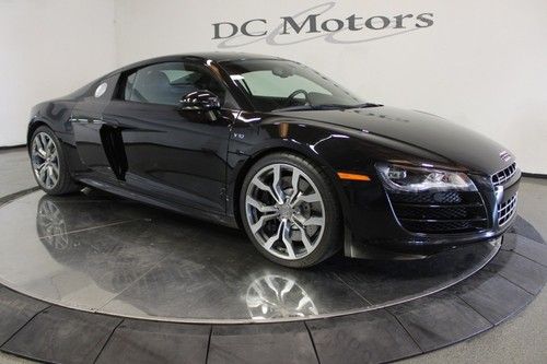 2010 audi r8 black/black v10 coupe, manual transmission