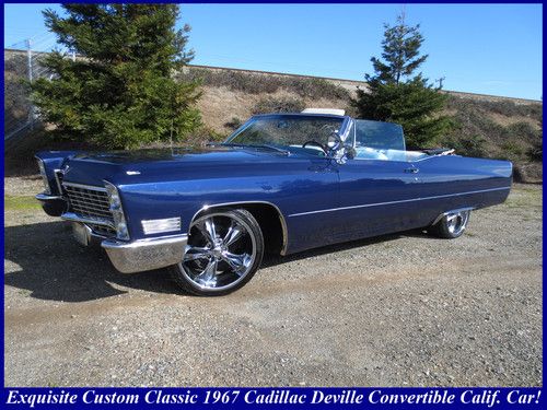 Gorgeous custom 1967 cadillac deville convertible! 20" foose wheels $12k paint!