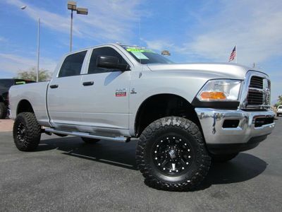 2010 dodge ram 2500hd crew cab cummins diesel slt 4x4 lifted truck~low miles!!