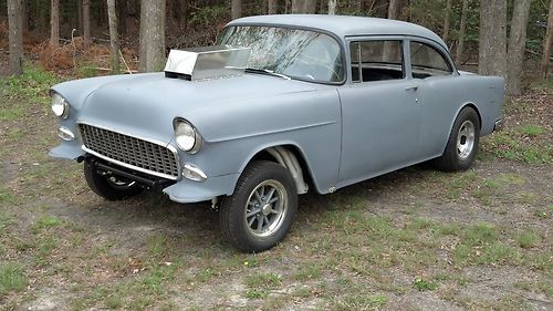 1955 chevy gasser two lane black top straight axle i beam 468 bbc 4 speed 55 nr