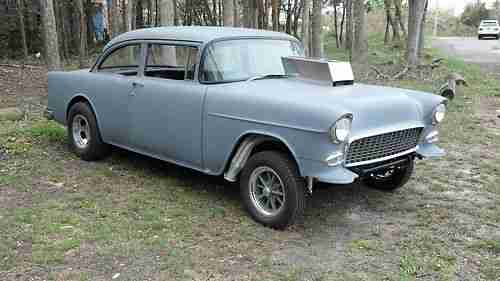 1955 CHEVY GASSER TWO LANE BLACK TOP STRAIGHT AXLE I BEAM 468 BBC 4 SPEED 55 NR, image 6