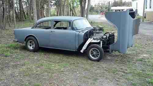 1955 CHEVY GASSER TWO LANE BLACK TOP STRAIGHT AXLE I BEAM 468 BBC 4 SPEED 55 NR, image 15
