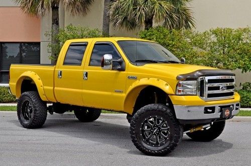 2006 ford f-350 amarillo 4x4 diesel! lifted! full custom!!