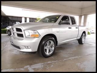 2012 ram 1500 2wd quad cab 140.5" express / chrome wheels  / hemi / 1 owner