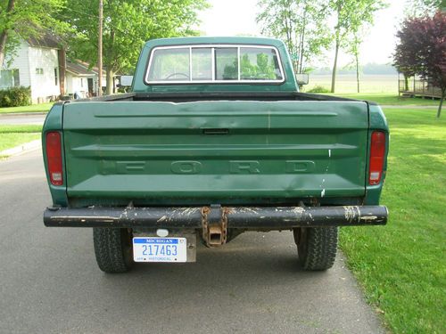 1978 Ford F-250 4x4 Green 390 V8, image 5