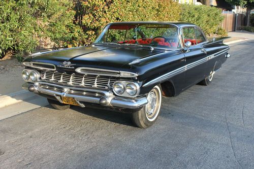 1959 chevrolet 2 dr. sport coupe impala original 348 car