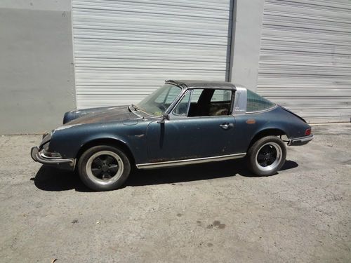 1972 porsche 911t targa 915 5 speed fuchs wheels silver project