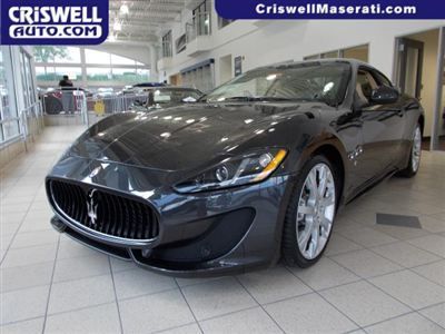 New 2013 maserati granturismo sport coupe gray grey nav leather tan v8