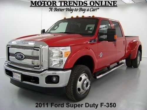 4x4 fx4 drw lariat diesel crew cab park assist tow pkg 2011 ford f350 f-350 24k