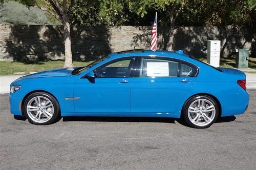 Bmw 750li 750 li individual laguna seca blue nr lease or purchase hud m sport