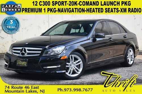 12 c300 sport-20k-comand launch pkg-premium 1 pkg-navi-xm radio-heated seats