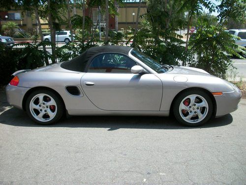 2002 porsche boxsters 3.2 liter 986 silver very clean 6spd manual brembo 911