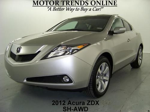 Awd navigation multiview camera pano htd ac seats 2012 acura zdx 11k advance pkg