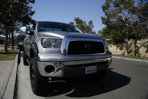 2007 toyota tundra long bed reg cab lifted xd rockstar rims tow mirrors