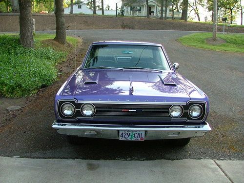 Plum crazy 1967 gtx clone.