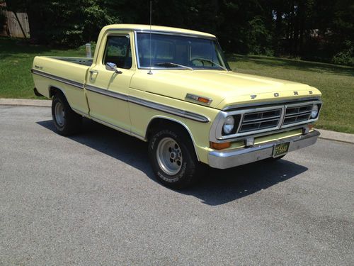 1972 ford f100 ranger xlt yellow