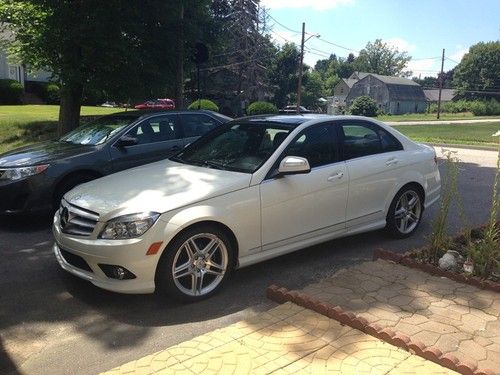 2009 white mercedes-benz c300 sport