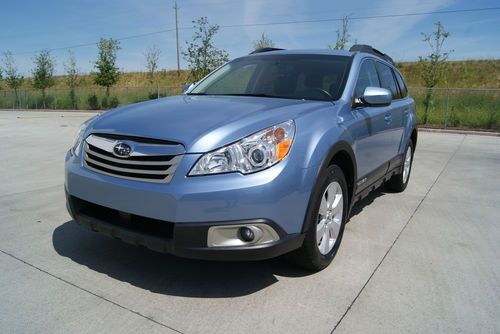 2012 subaru outback 2.5i limited. sky blue metallic. sunroof. leather 8k miles!