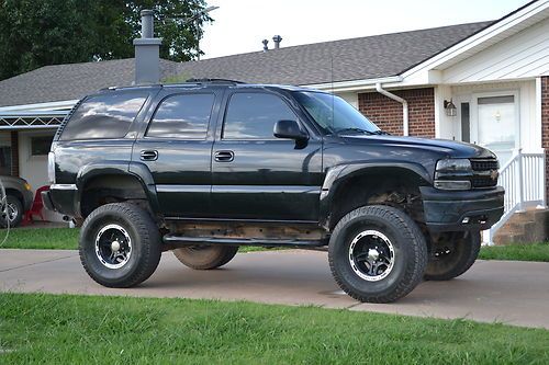 Lifted black 2000 chevy tahoe lt 4x4