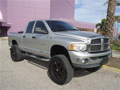 Lifted diesel laramie leather 4x4 quad short 20s great truck fl