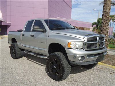 Lifted diesel laramie leather 4x4 quad short 20s great truck fl