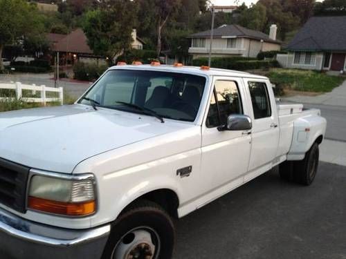 1997 ford f350 turbo diesel new trany&amp;clutch 7.3 xlt dually very clean
